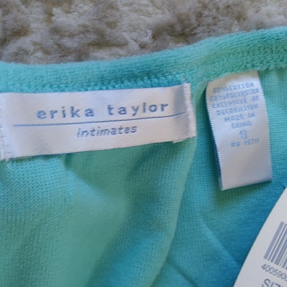 NEW Erika Taylor Intimates Halter Dress / Beach Cover Up Terrycloth S Green - Picture 3 of 16